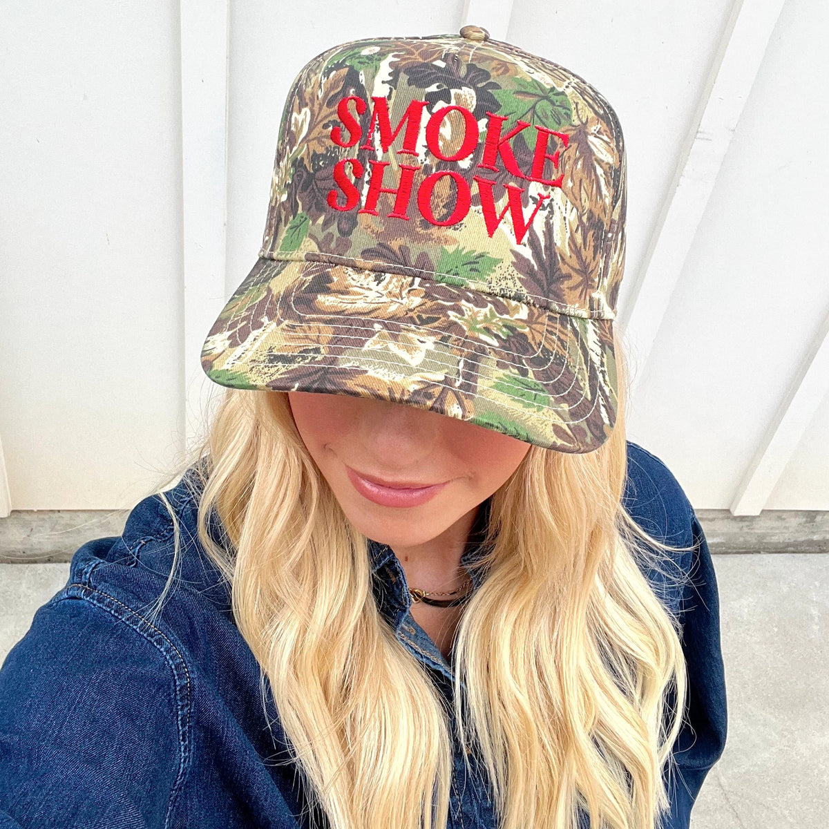 Smoke Show Red Trucker Hat
