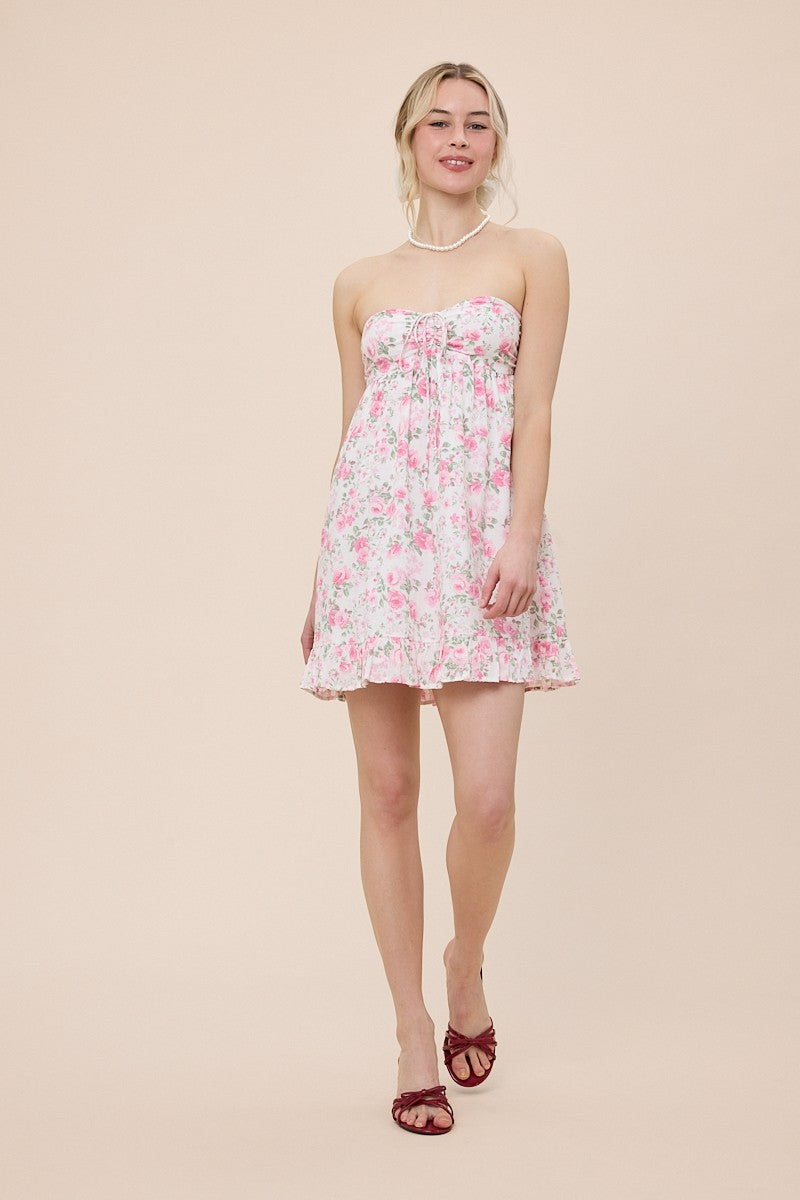 Tammy Blush Floral Mini Dress