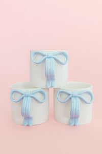 Blue Bow Ceramic Mug