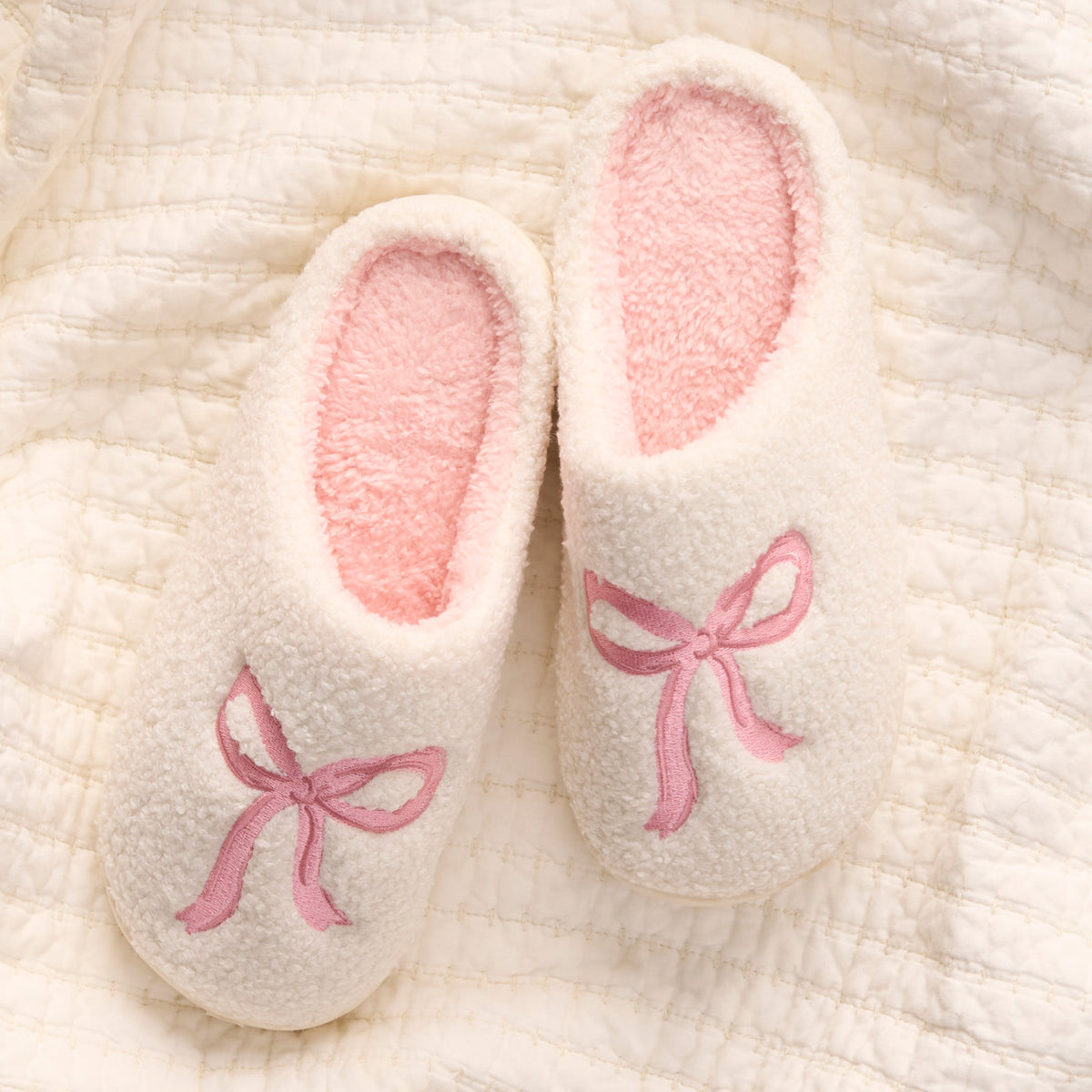 Pink Ribbon Slippers