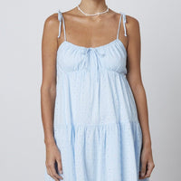 Call You Maybe Blue Babydoll Dress