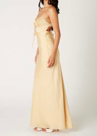 Rosie Beige Maxi Dress