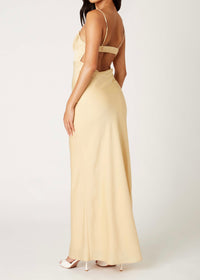 Rosie Beige Maxi Dress