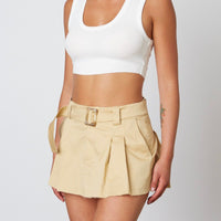 Aubrey Pleated Cargo Mini Skirt