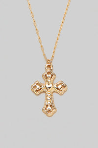 Cross Pendant Gold Necklace