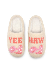 Yee Haw Pink Slippers