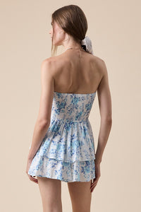 Suzie Blue Florals Romper