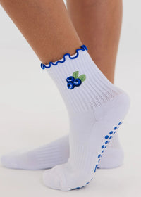 Blueberry Grip Socks