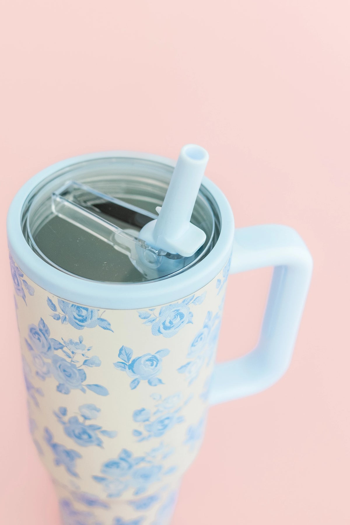 Blue Floral Tumbler