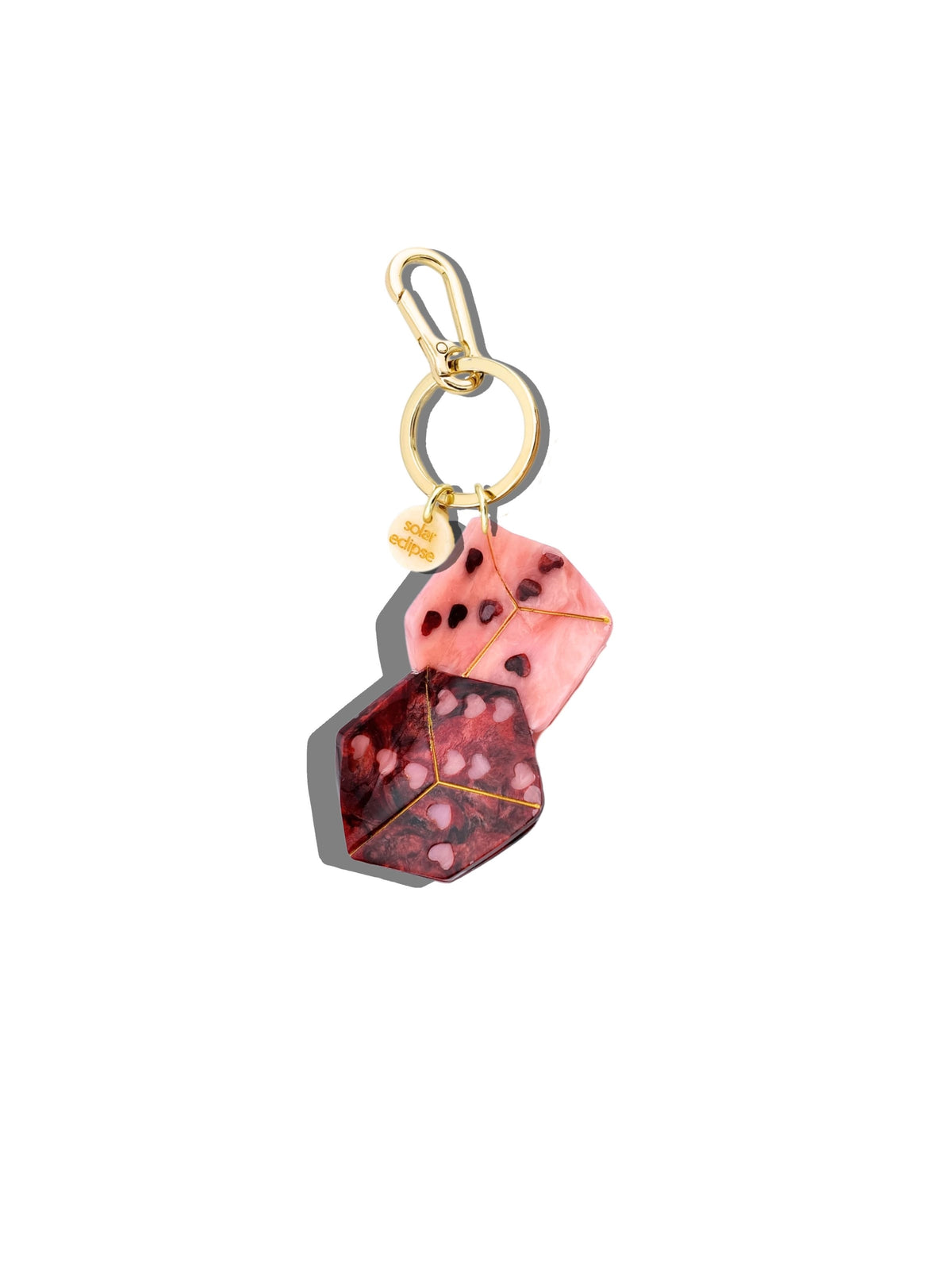 Pink Lucky Dice Charm/Keychain