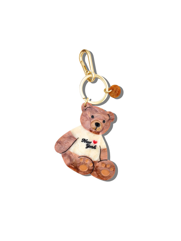 New York Teddy Keychain