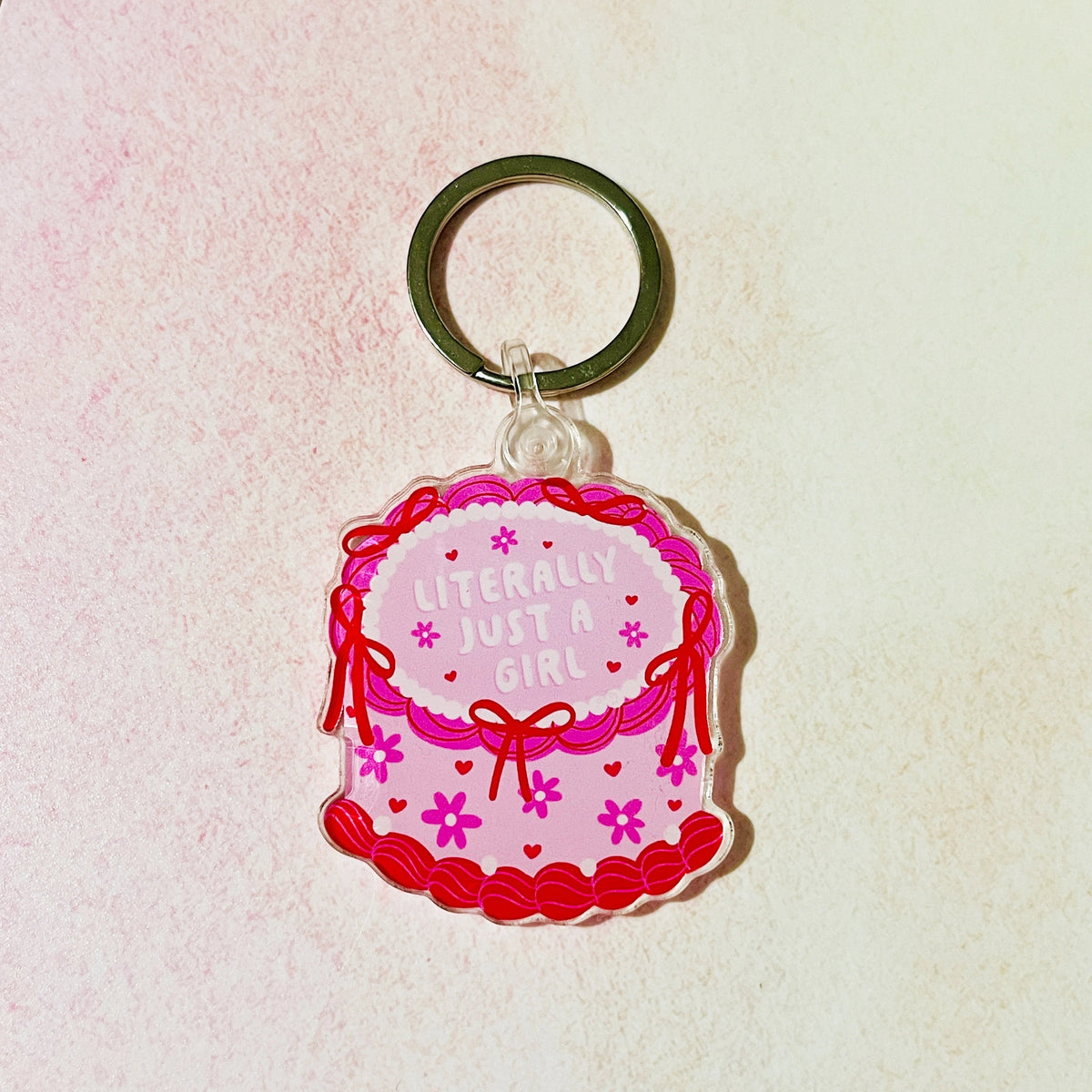 Literally Just A Girl Keychain