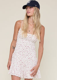 Louisa Pink Floral Mini Dress