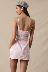Anna Pink Mini Dress