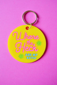 Where Are My Keys Keychain