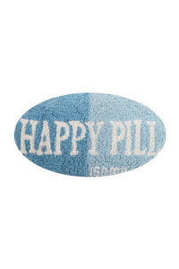 Happy Pill Blue Pillow