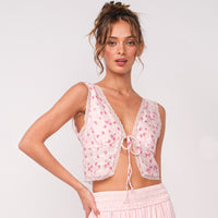 Cleo Pink Floral Top