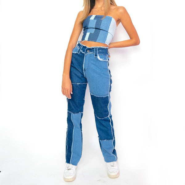 The Kript Stitch Jeans Blue – Colorful Natalie