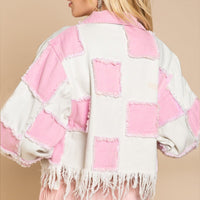 Milo Pink Frayed Jacket