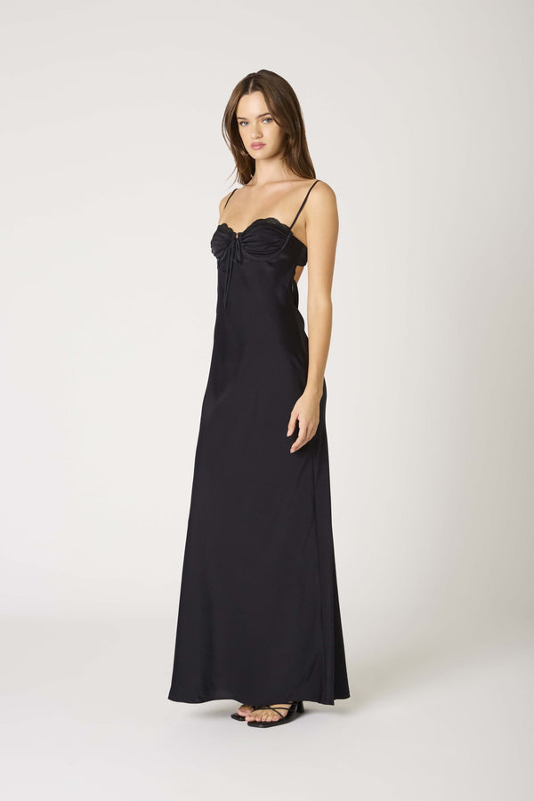 Hughes Black Maxi Dress